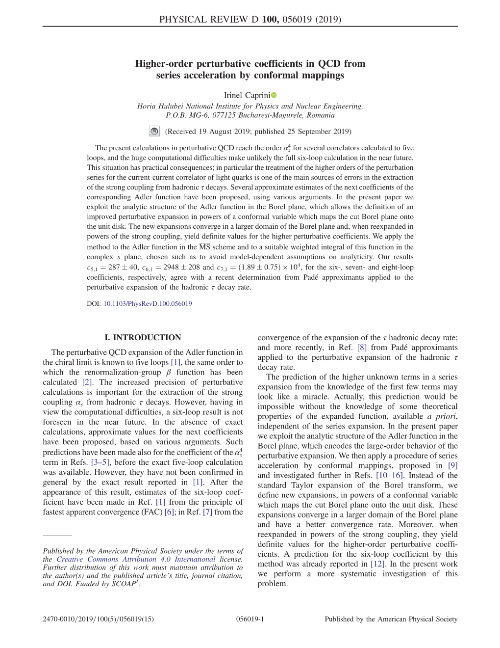 Higher-Order Perturbative Coefficients in QCD from Series Acceleration by Conformal Mappings