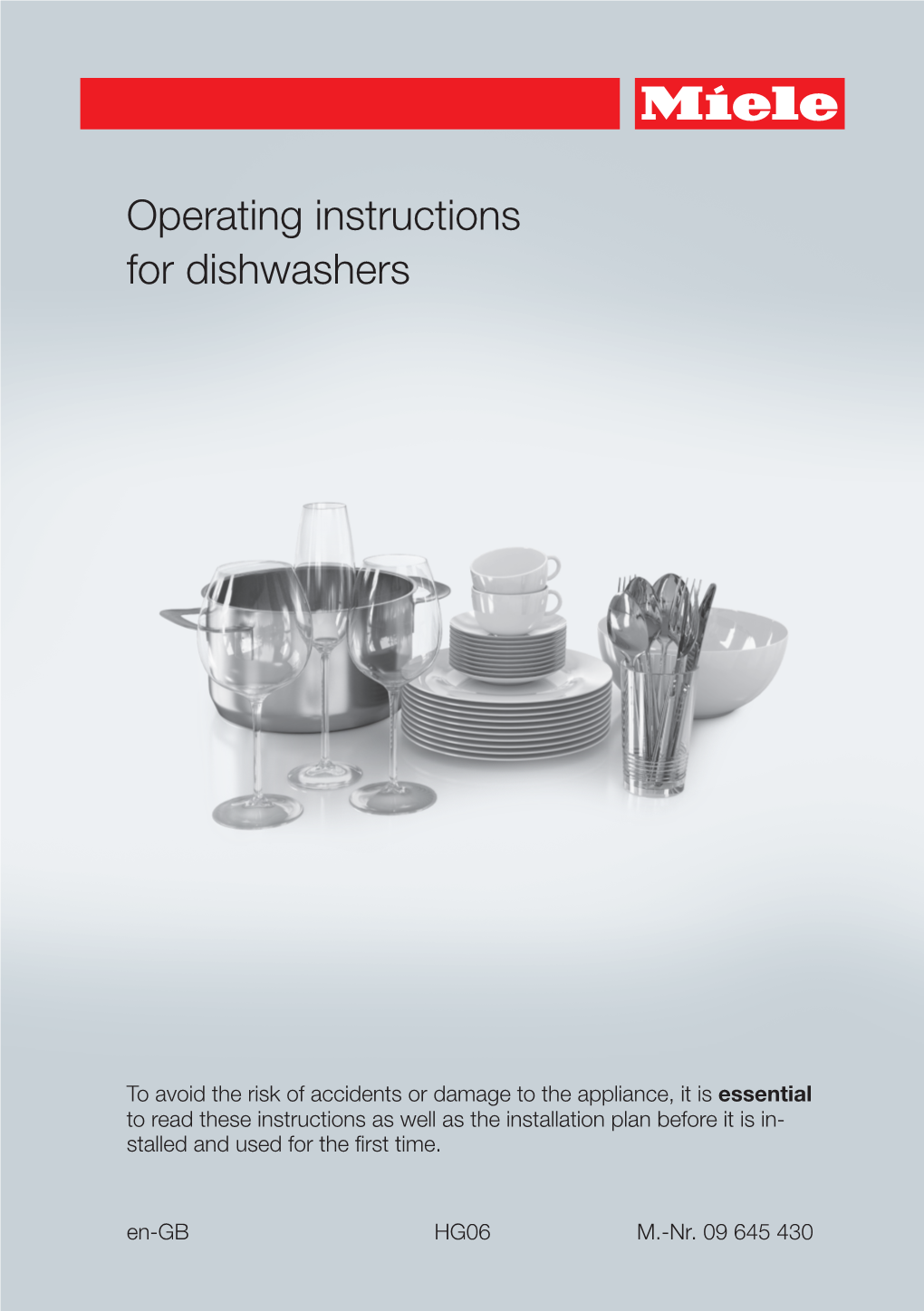 Operating Instructions for Dishwashers