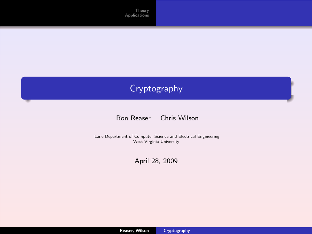 Cryptography