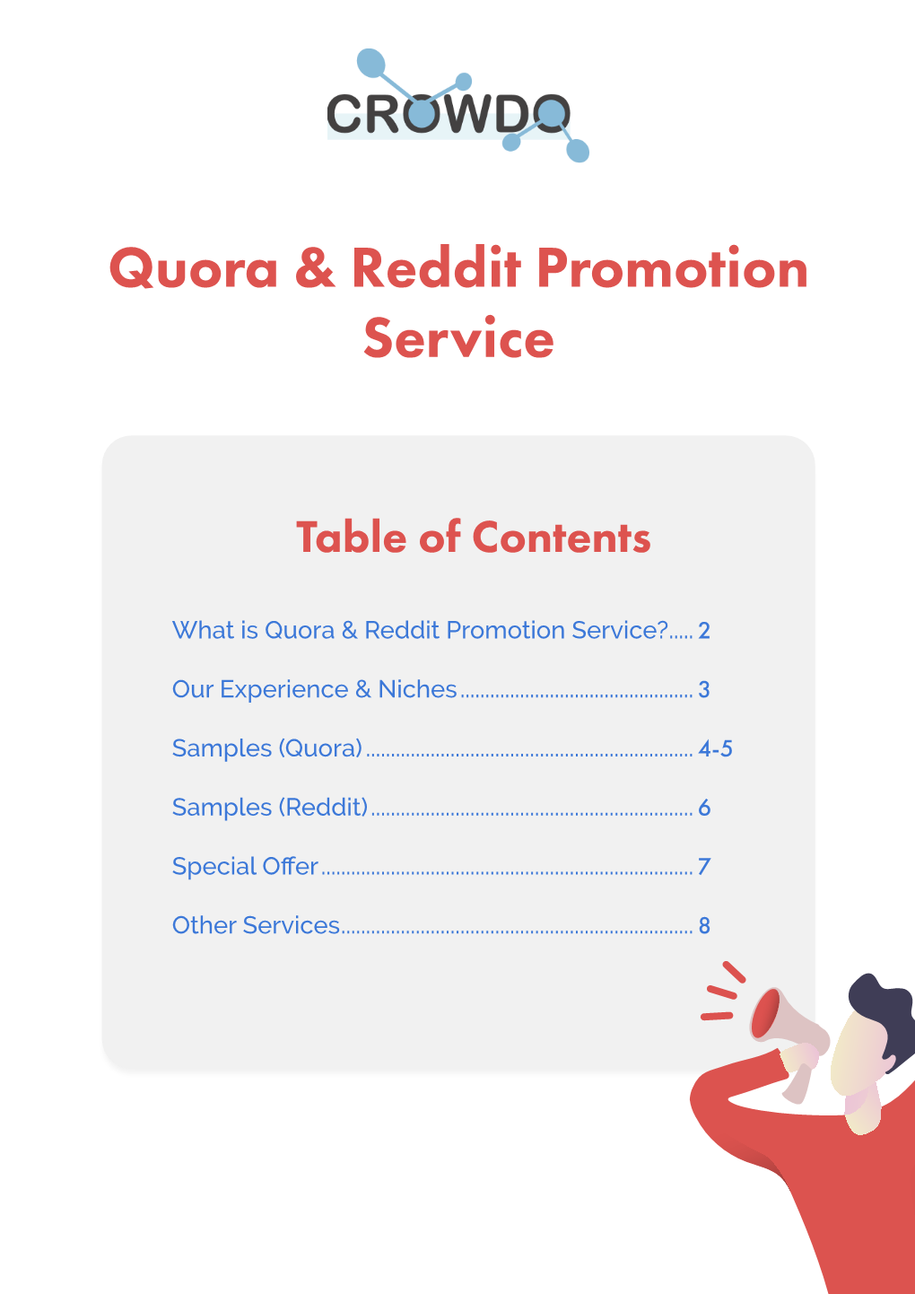 Quora & Reddit Promotion Service