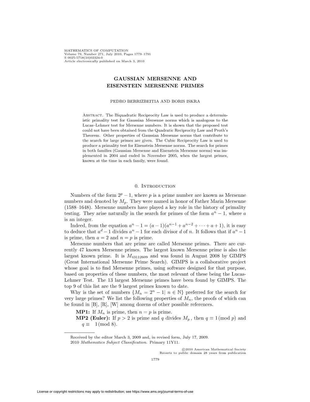 Gaussian Mersenne and Eisenstein Mersenne Primes