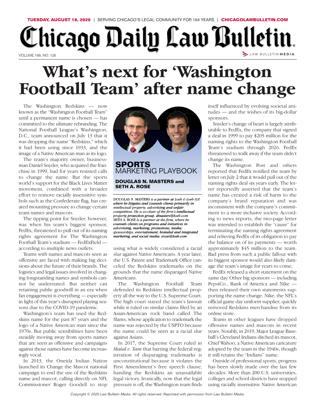 What's Next for 'Washington Football Team' After Name Change