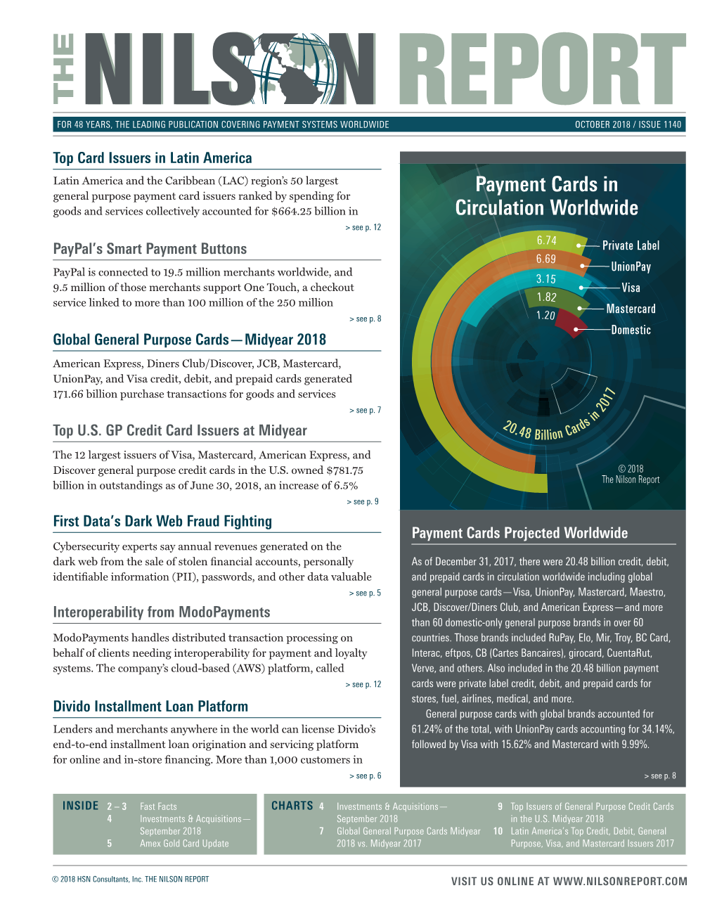 Payment Cards in Circulation Worldwide