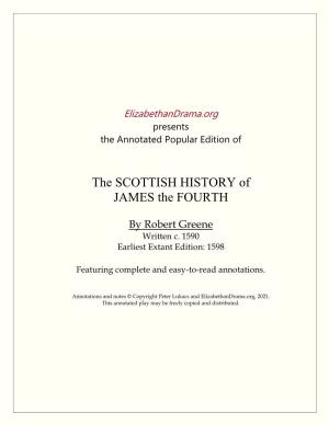 The SCOTTISH HISTORY of JAMES the FOURTH