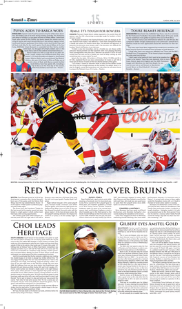 Red Wings Soar Over Bruins