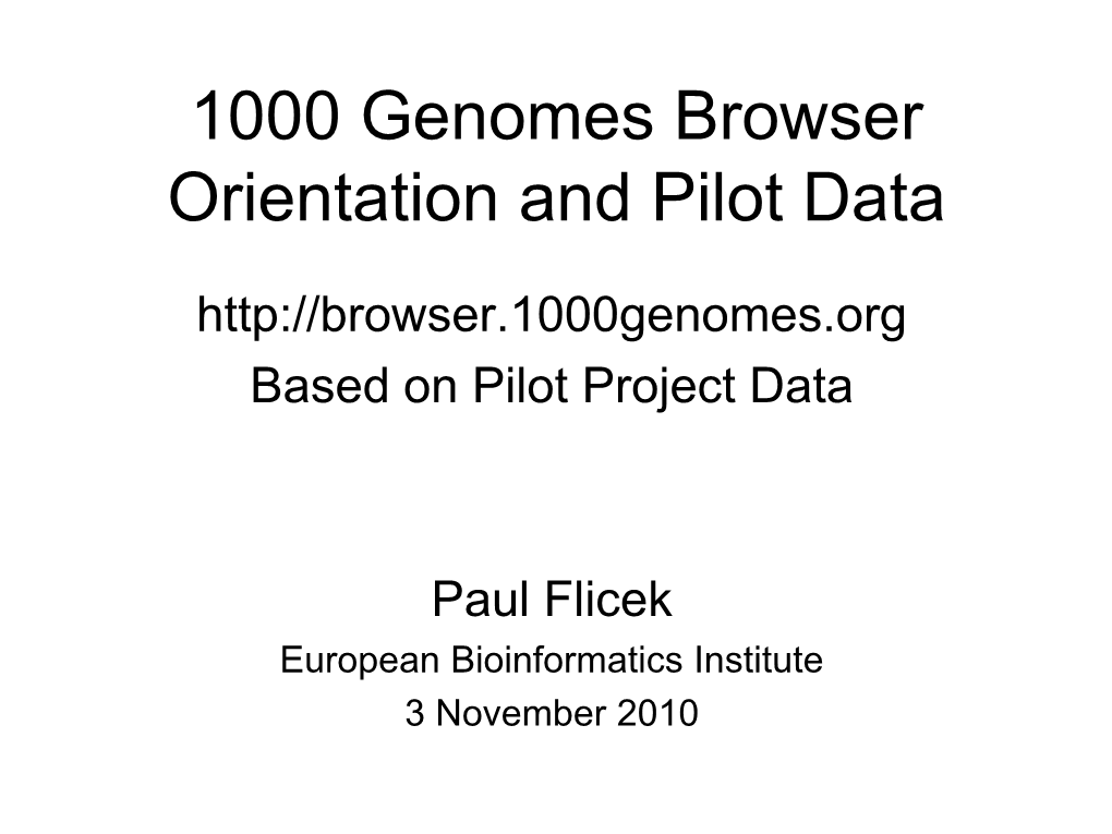 1000 Genomes Project Tutorial Part 4