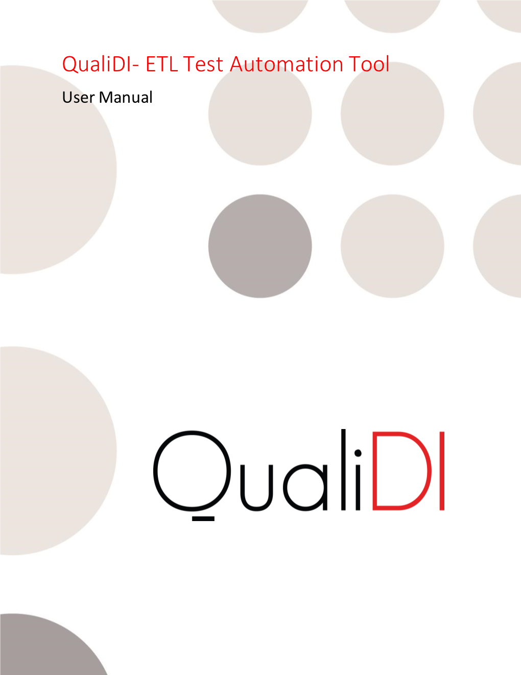 Qualidi- ETL Test Automation Tool
