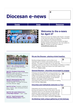 Diocesan E-News