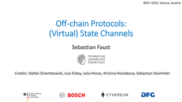 Off-Chain Protocols: (Virtual) State Channels