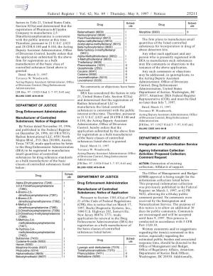 Federal Register / Vol. 62, No. 89 / Thursday, May 8, 1997 / Notices