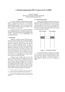 A Machine-Independent DMA Framework for Netbsd