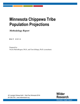 Minnesota Chippewa Tribe Population Projections