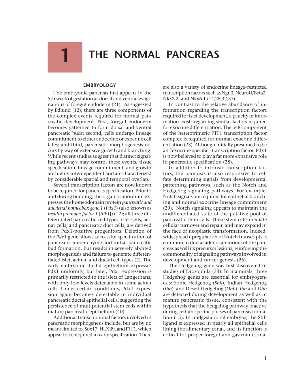 The Normal Pancreas