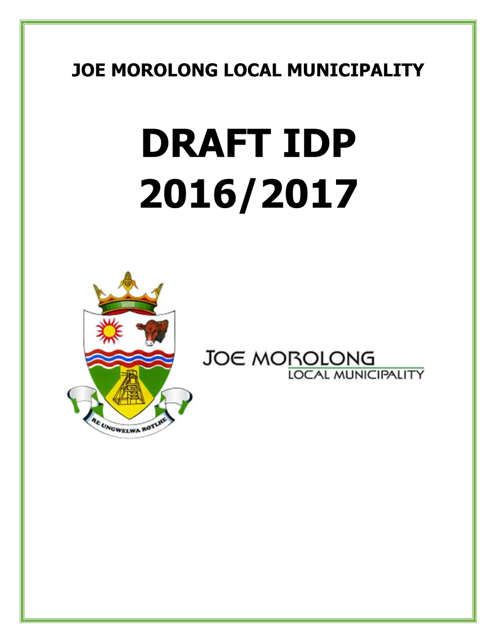 Draft Idp 2016/2017