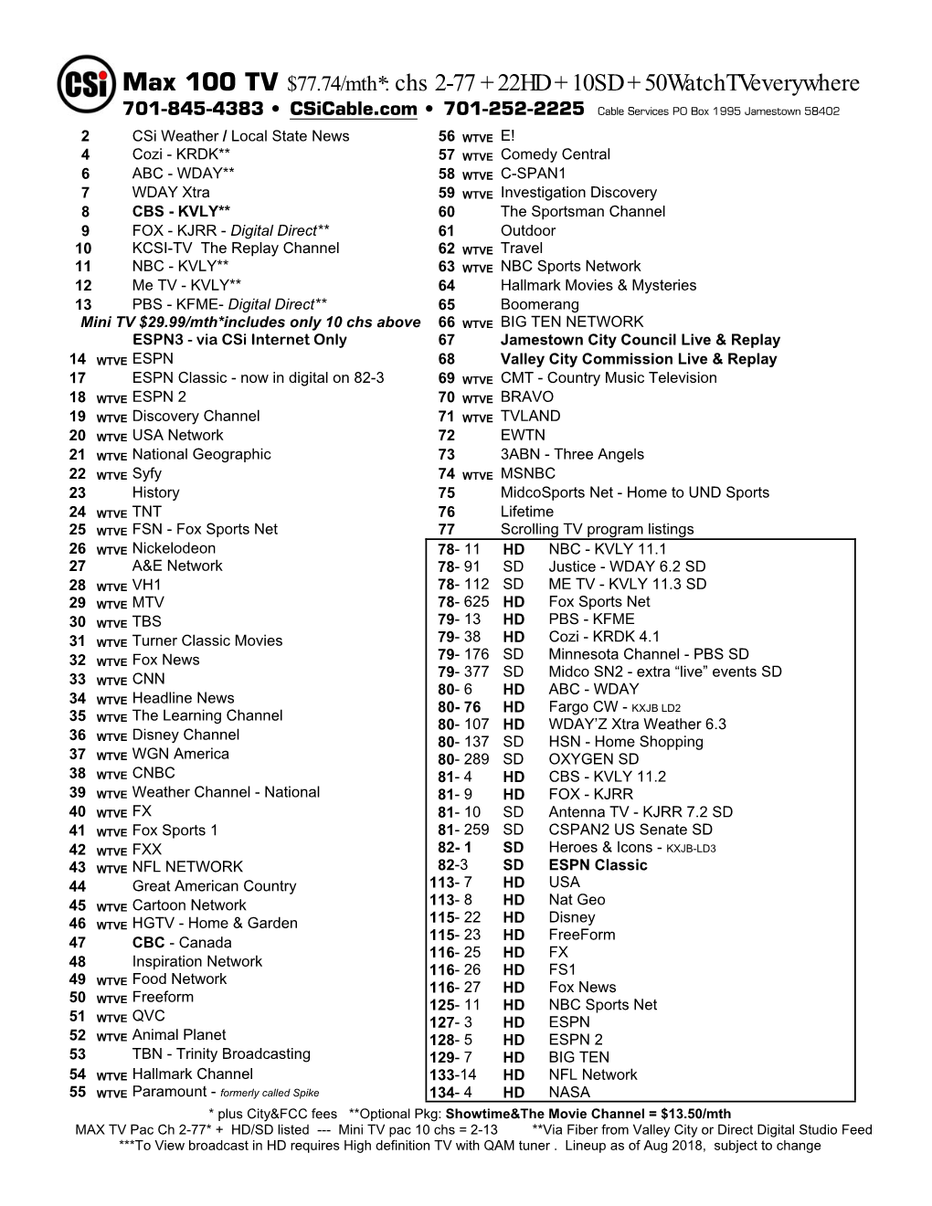 Channelguide 1Sideaug2018v1.Pub