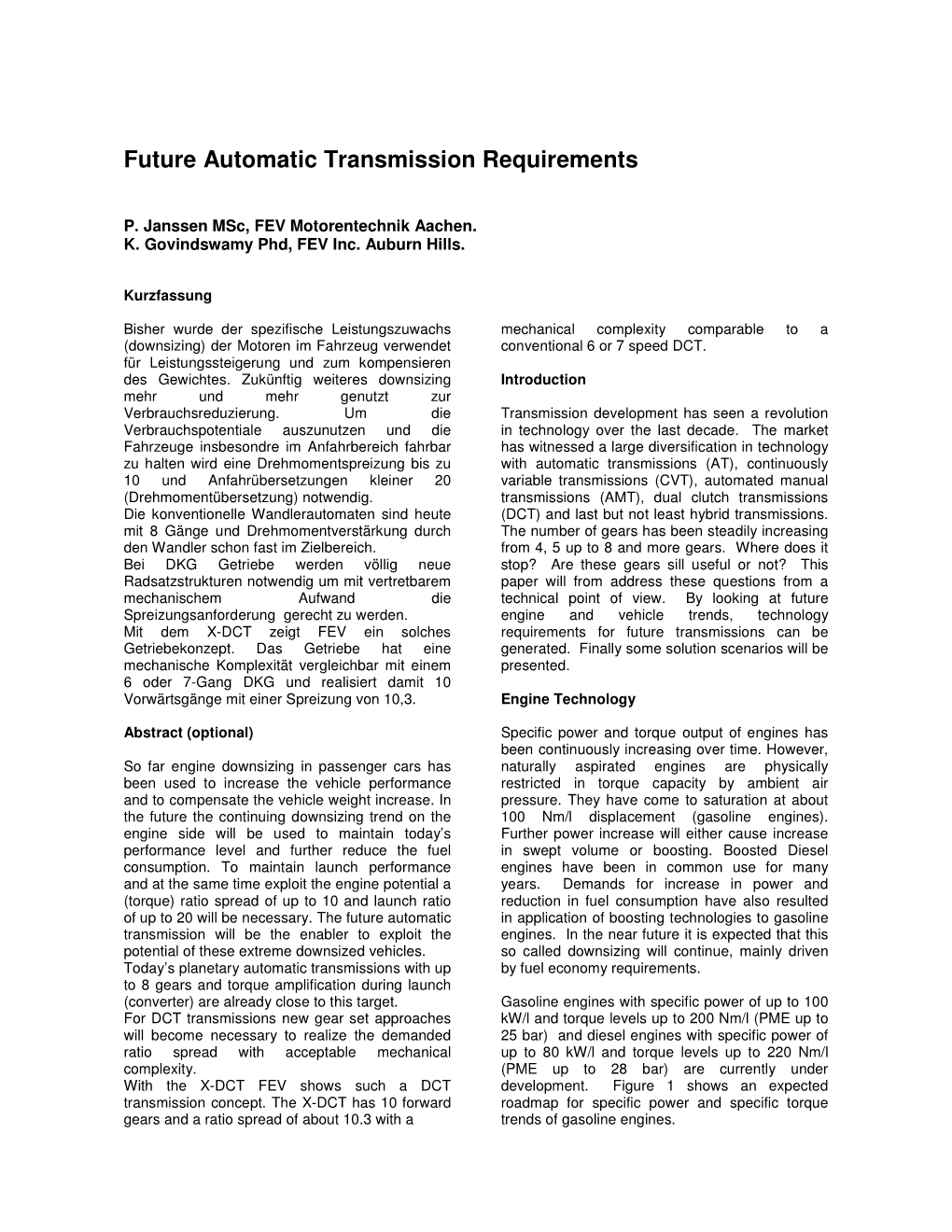 22 Future Automatic Transmission