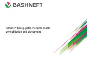 Stages in Restructuring Bashneft Group's Petrochemical Assets