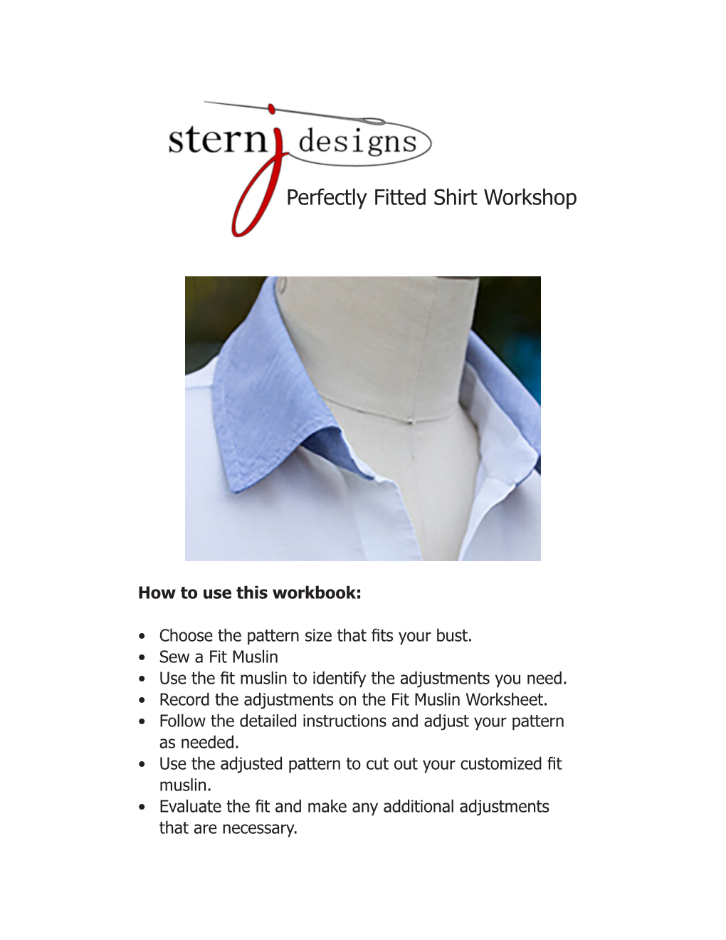 Perfectly Fitted Shirt Workshop