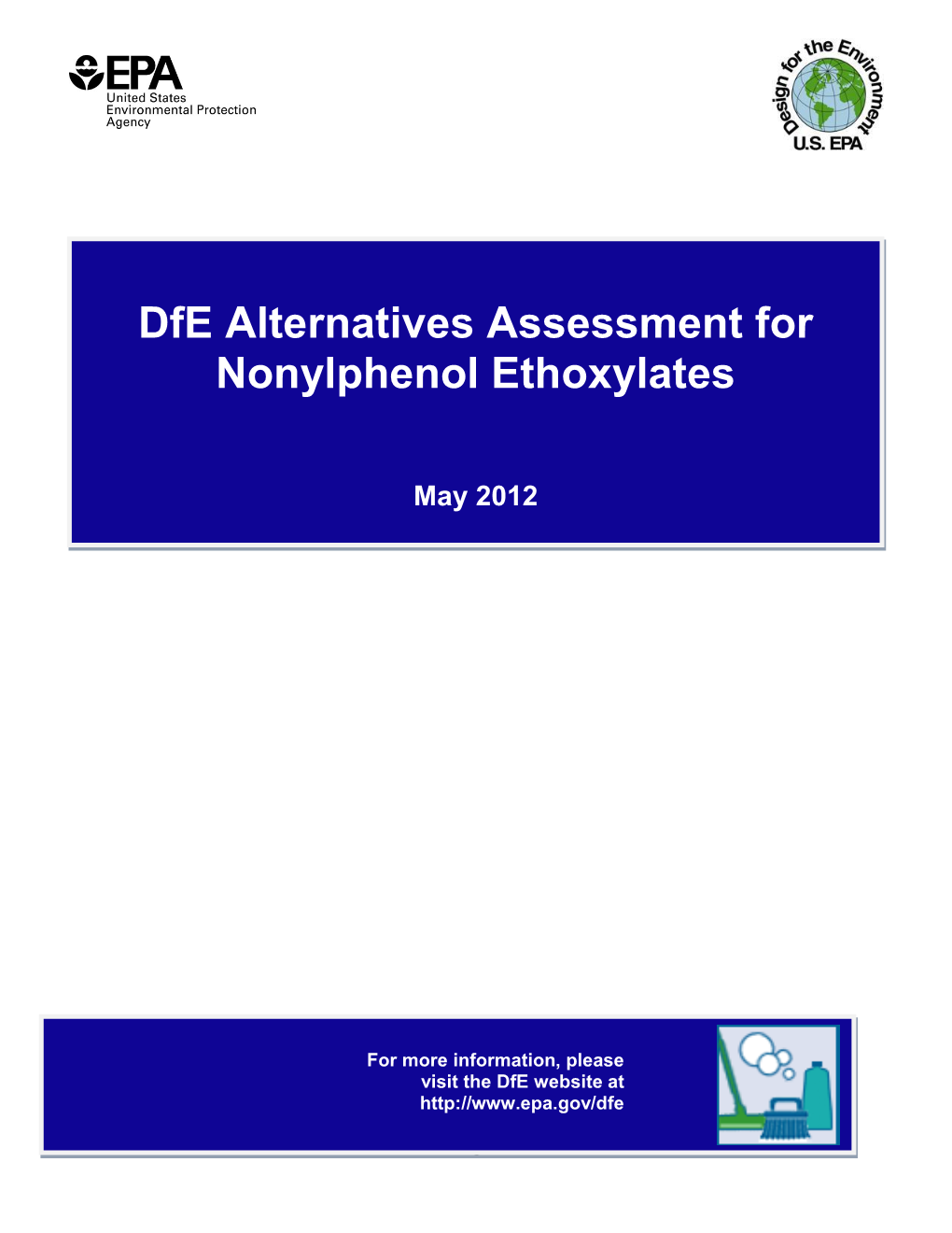 Dfe Alternatives Assessment for Nonylphenol Ethoxylates