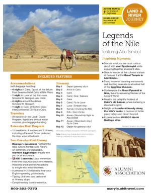 Legends of the Nile Featuring Abu Simbel