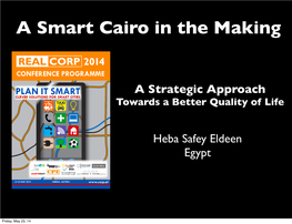 A Smart Cairo in the Making