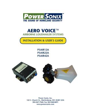 Aero Voice™ Airborne Loudhailer Systems