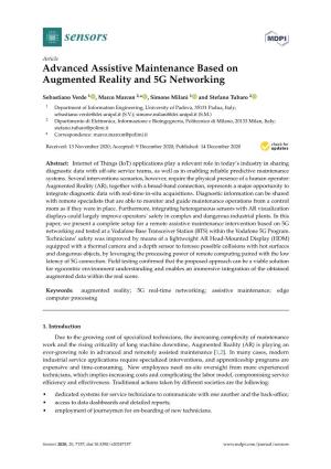Advanced Assistive Maintenance Based on Augmented Reality and 5G Networking