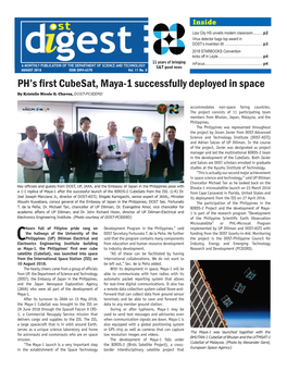 PH's First Cubesat, Maya-1 Successfully Deployed in Space