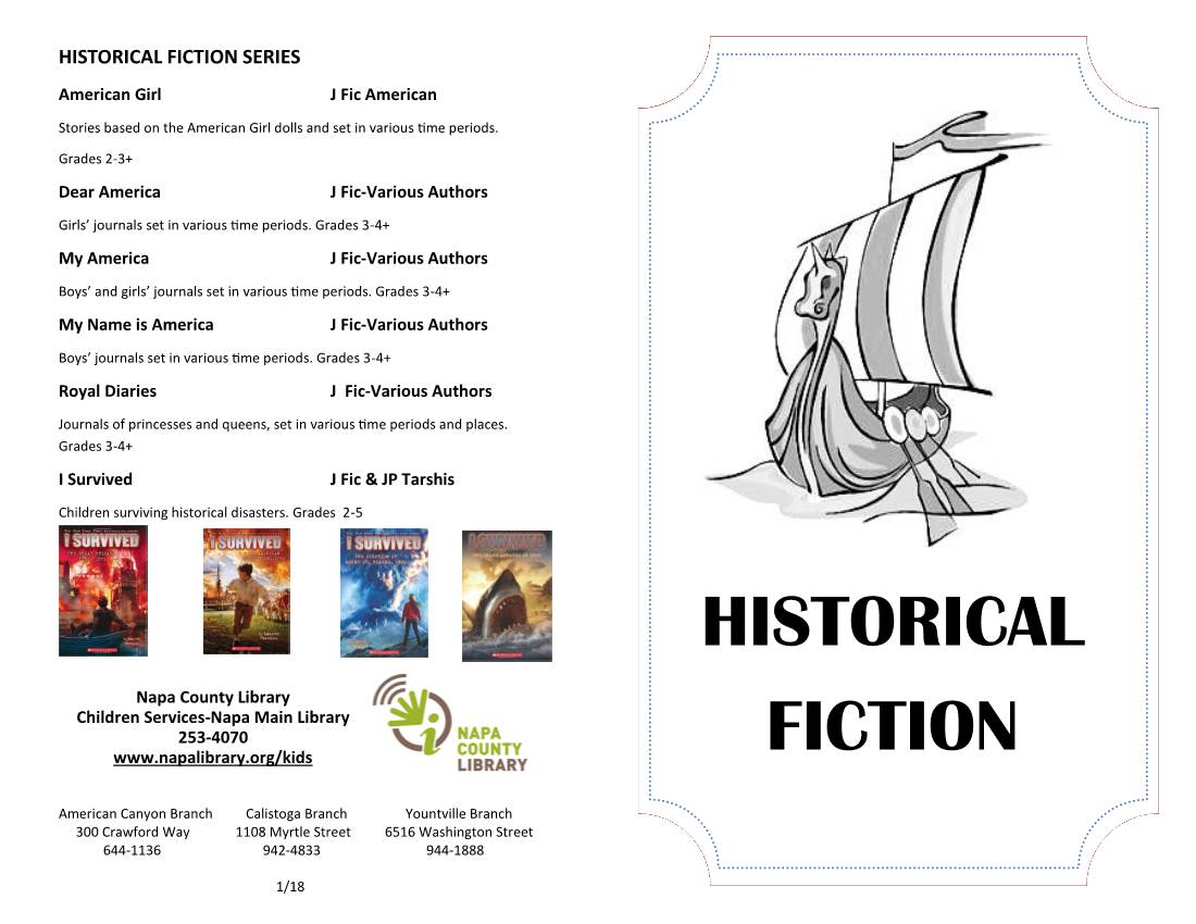 Historical Fiction for Kids (PDF)