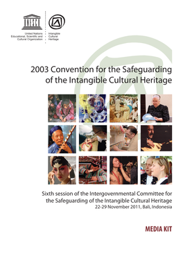 2003 Convention for the Safeguarding of the Intangible Cultural Heritage