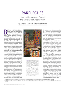 PARFLECHES How Native Women Pushed the Envelope of Abstraction