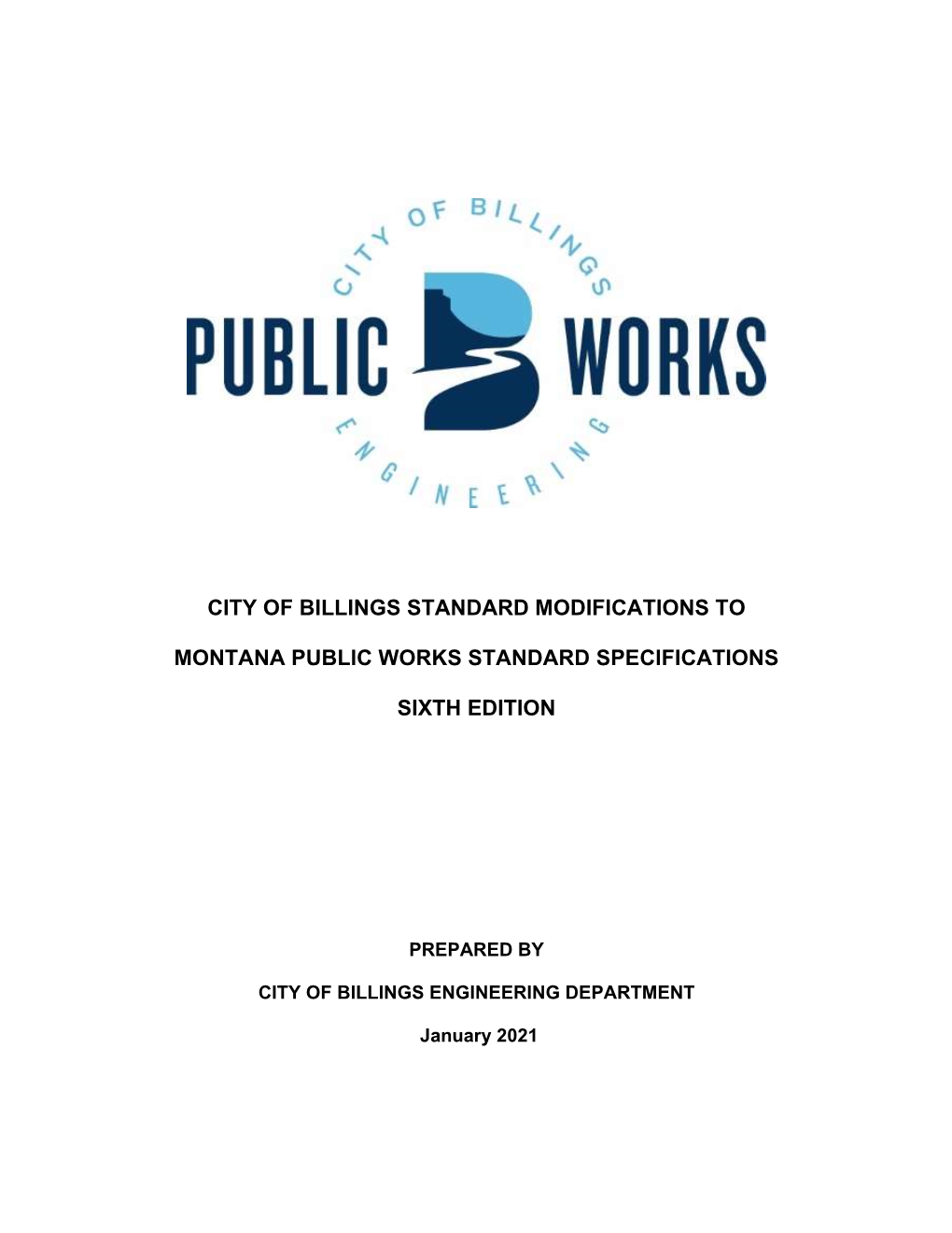 City of Billings Standard Modifications To