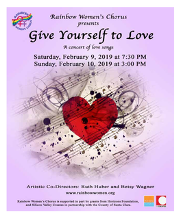 Give Yourself to Love Feb 2019