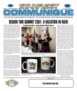 Region Two Summit 2001