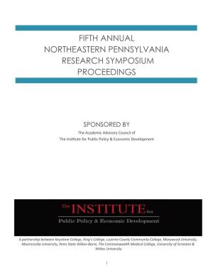 Fifth Annual Northeastern Pennsylvania Research Symposium Proceedings