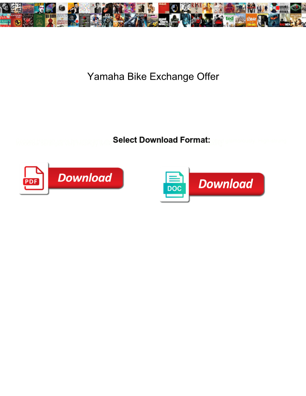 Yamaha Bike Exchange Offer