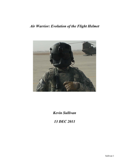 Air Warrior: Evolution of the Flight Helmet