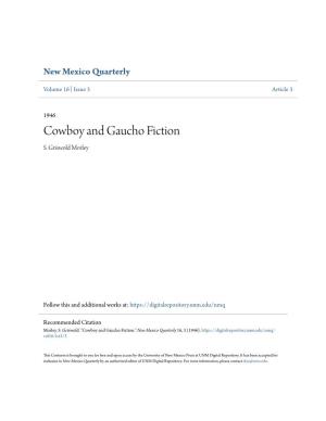 Cowboy and Gaucho Fiction S