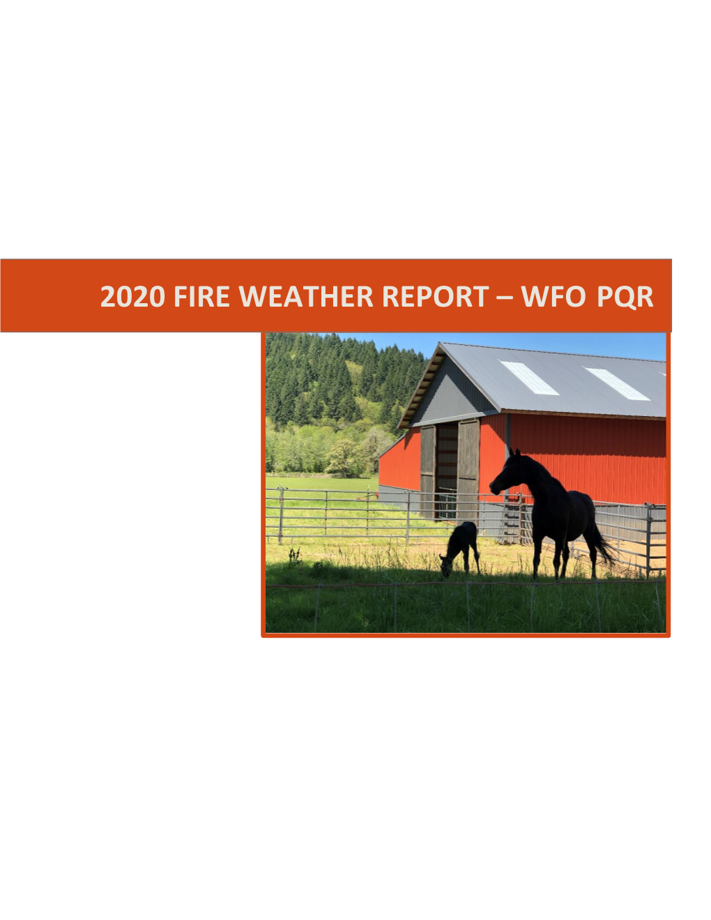 2020 Fire Weather Report