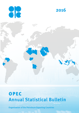 OPEC Annual Statistical Bulletin 2016