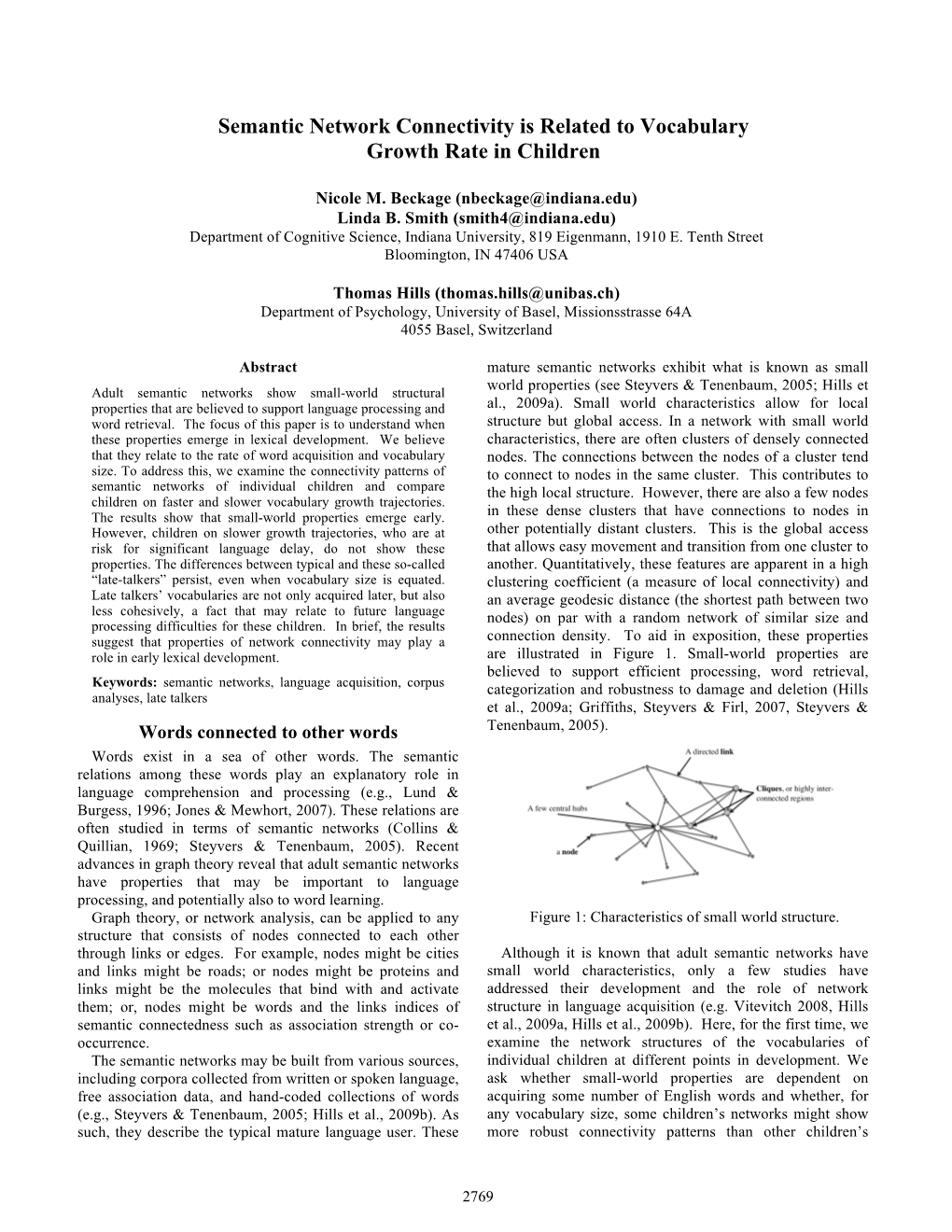 Semantic Network Connectivity Is Related to Vocabulary Growth Rate in Children