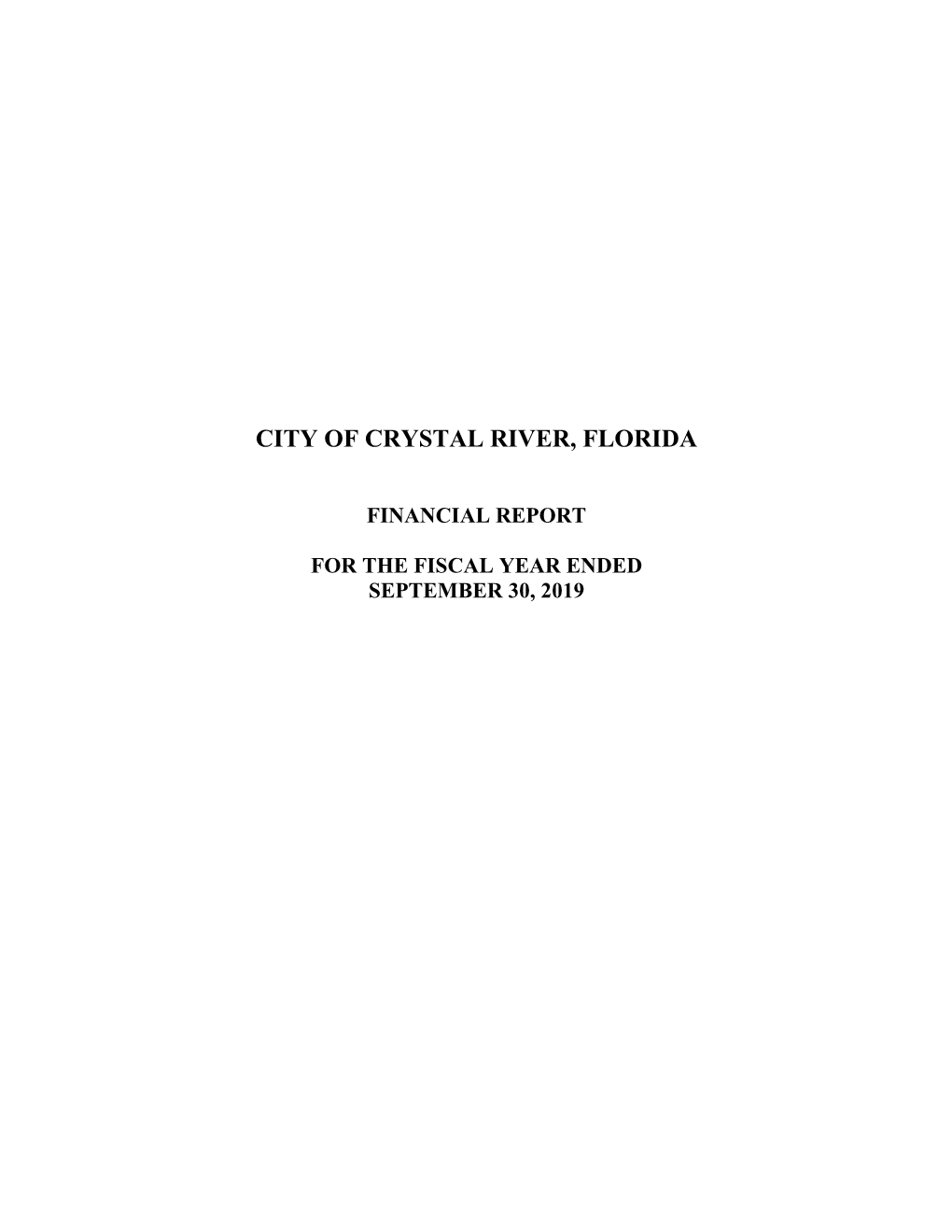 City of Crystal River, Florida