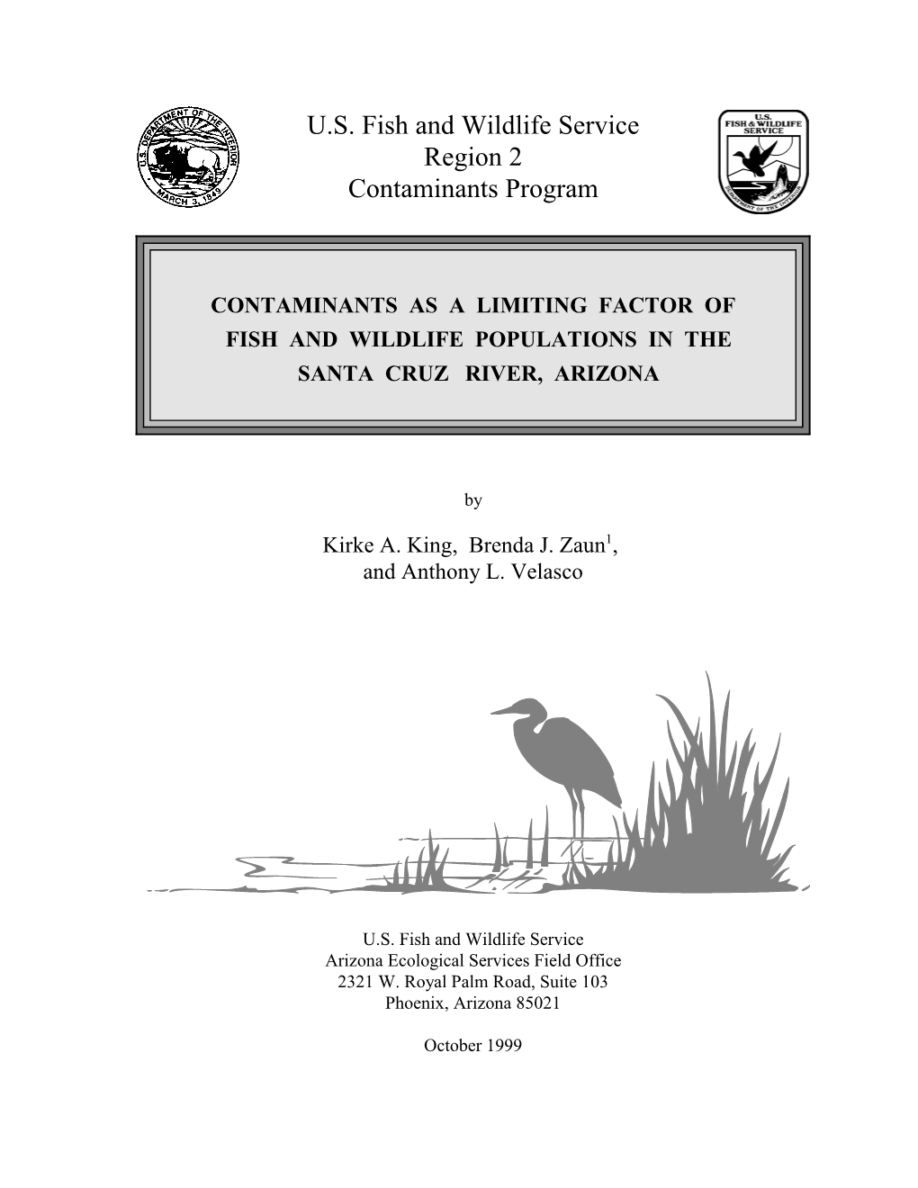 U.S. Fish and Wildlife Service Region 2 Contaminants Program