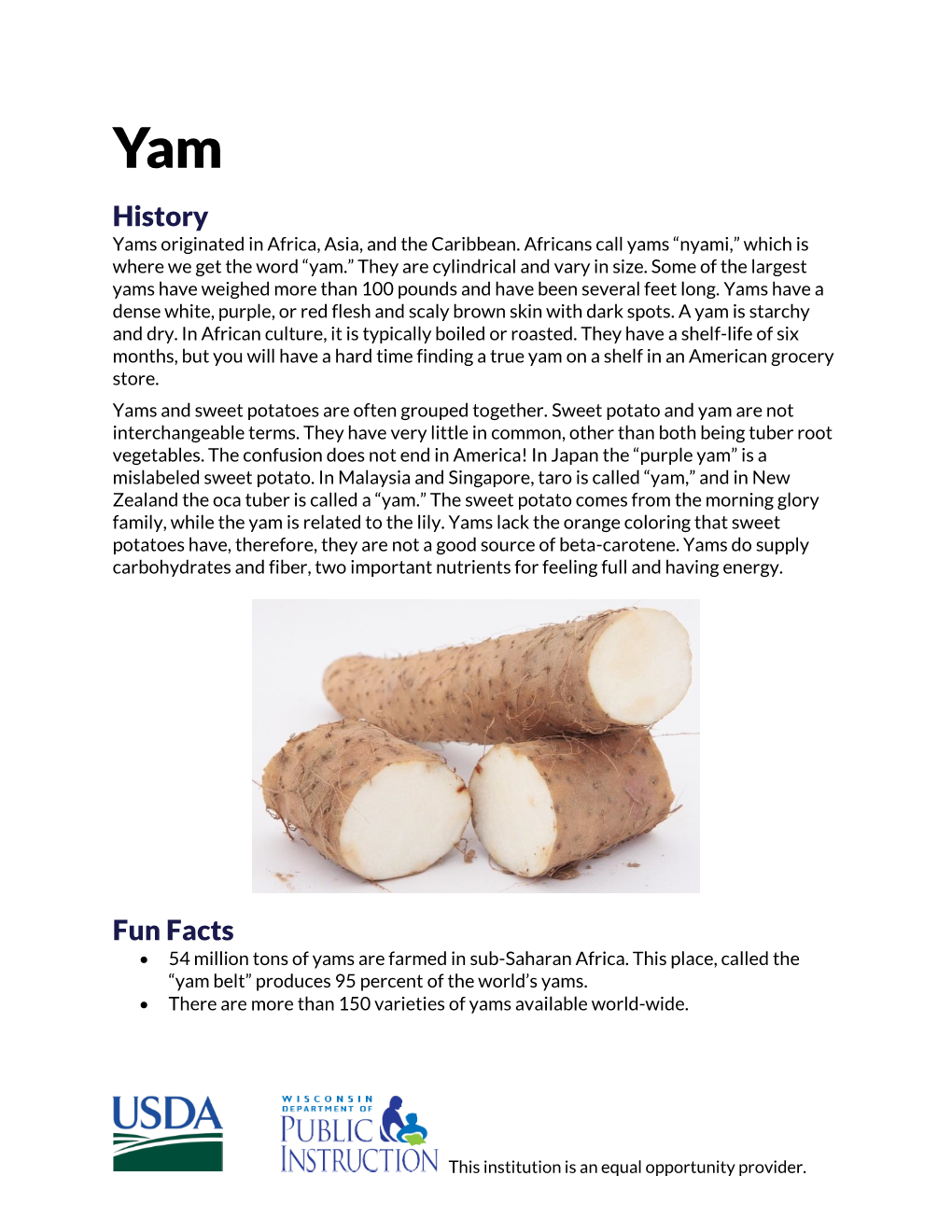 What Was Yam in History?