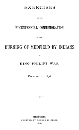 Burning of Medfield by Indians