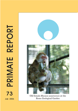 Primate Report Primate Report