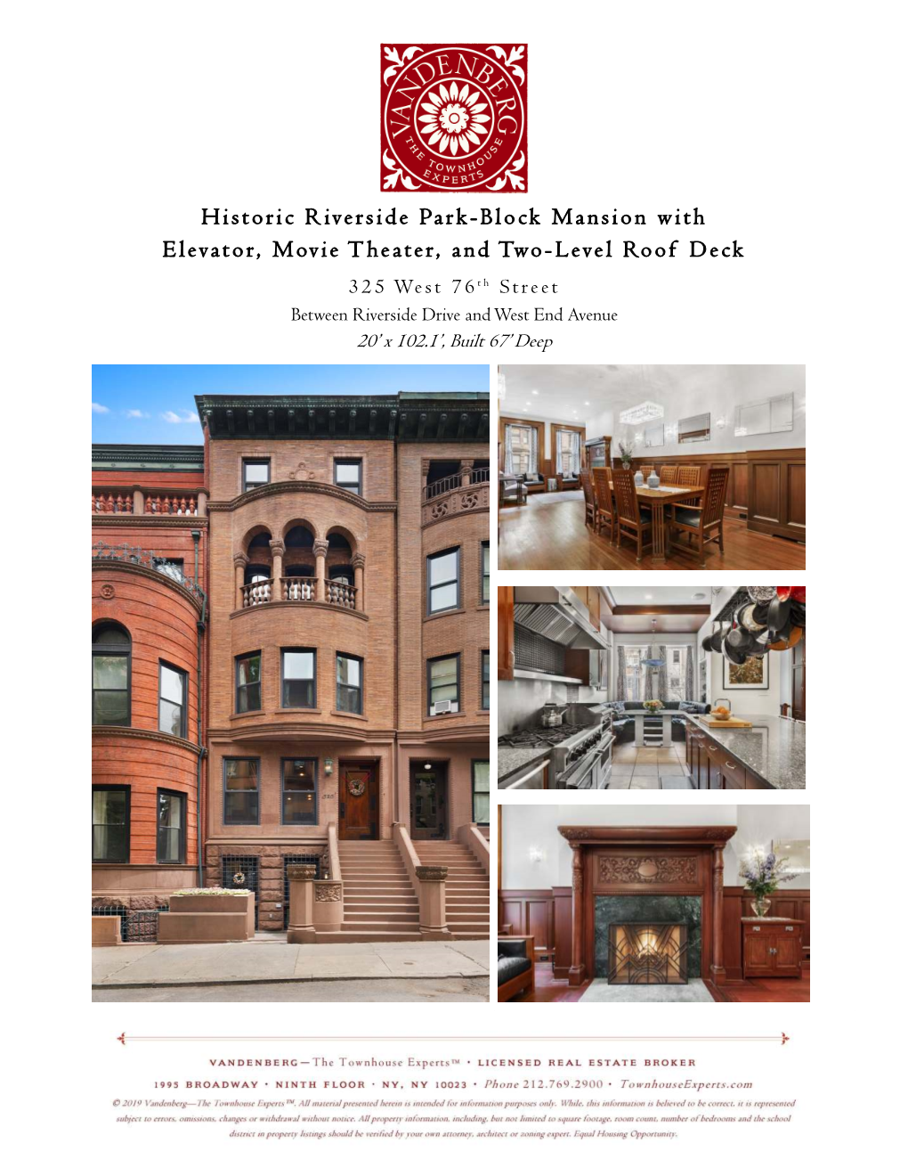 Historic Riverside Park-Block Mansion with Elevator, Movie Theater, And