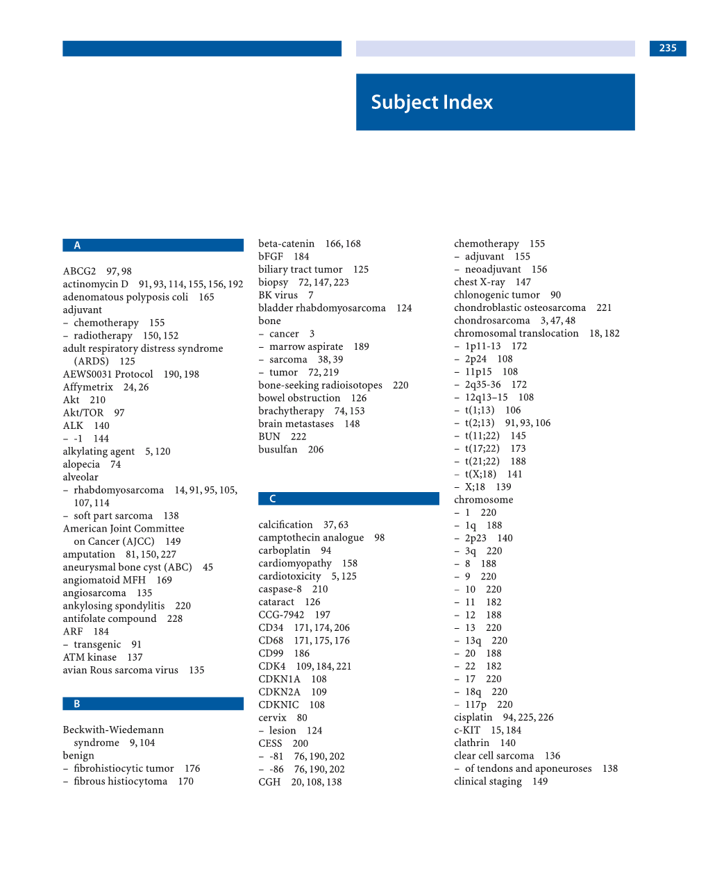 Subject Index