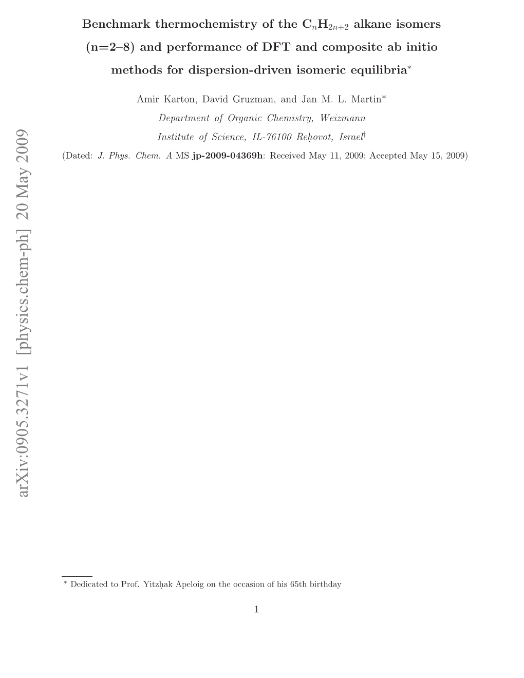 Benchmark Thermochemistry of the C Nh {2N+ 2} Alkane Isomers (N