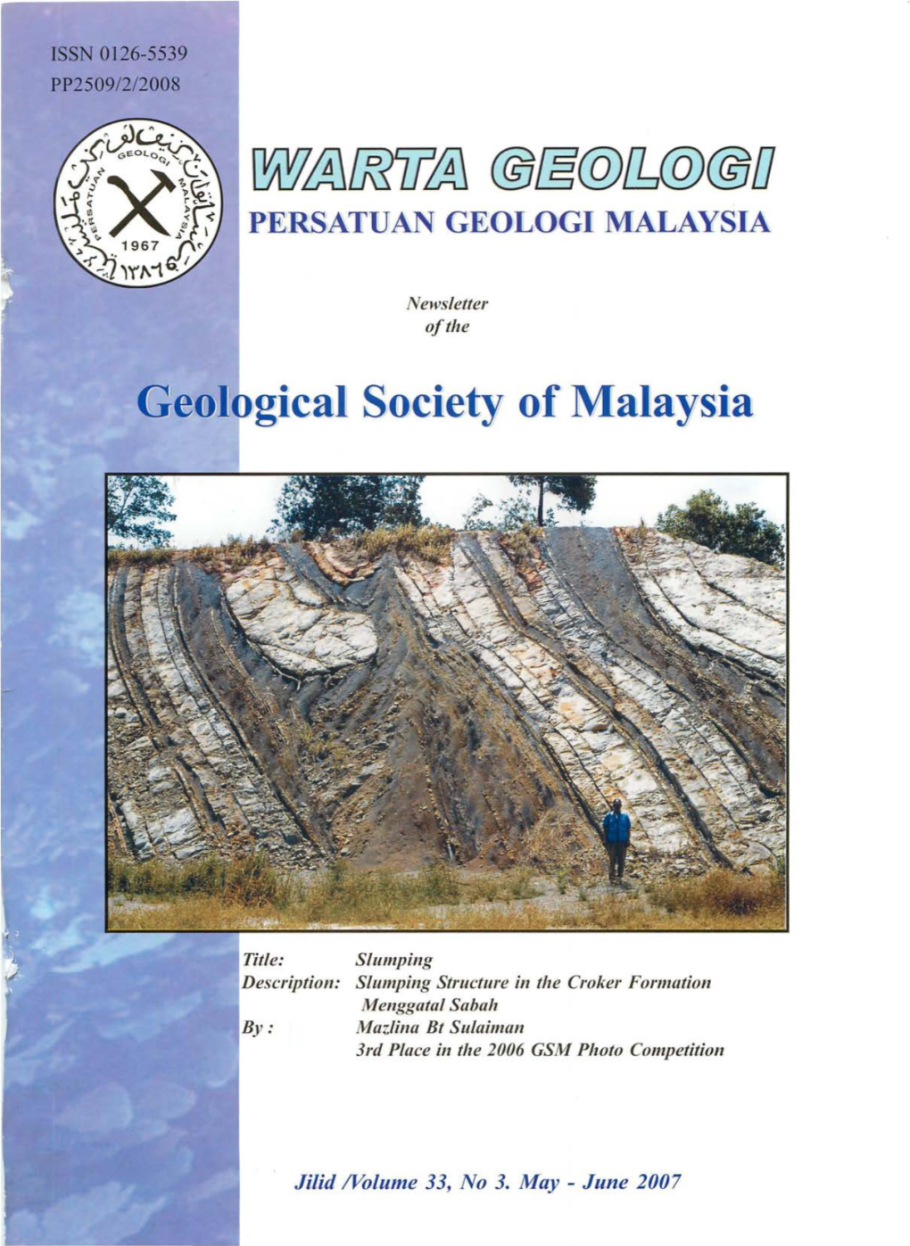 Warta Geologi Volume 33, No 3, May-Jun 2007